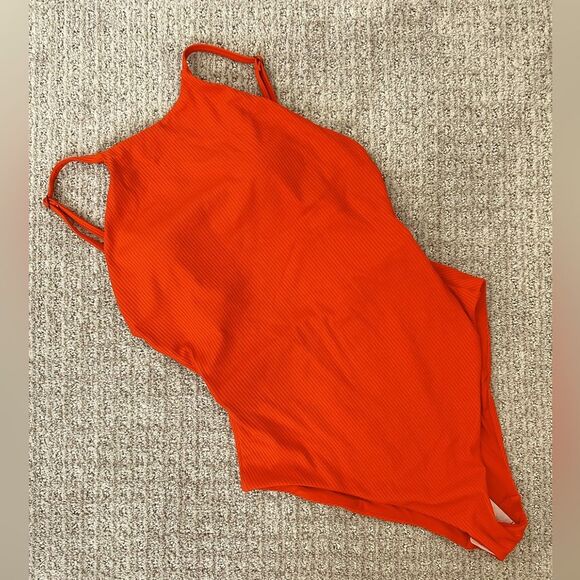 Andie Swim | The Asbury One-Piece High Neck Adjustable Swimsuit M Medium NWT NEW - Picture 2 of 8